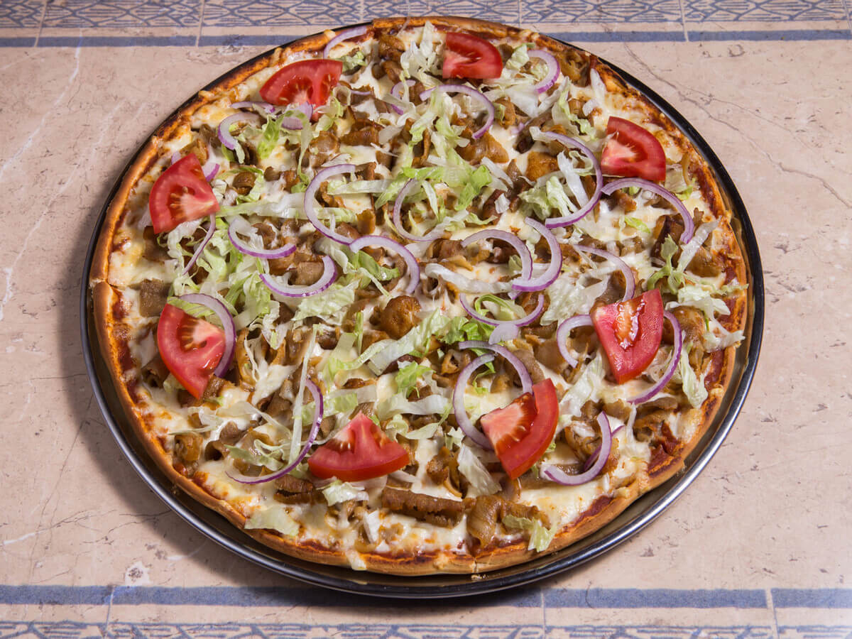 Kebab Pizza