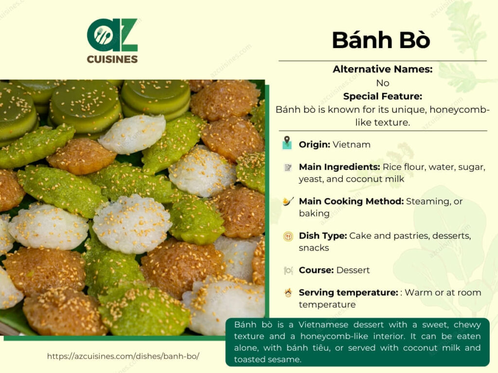 Banh Bo Infographic
