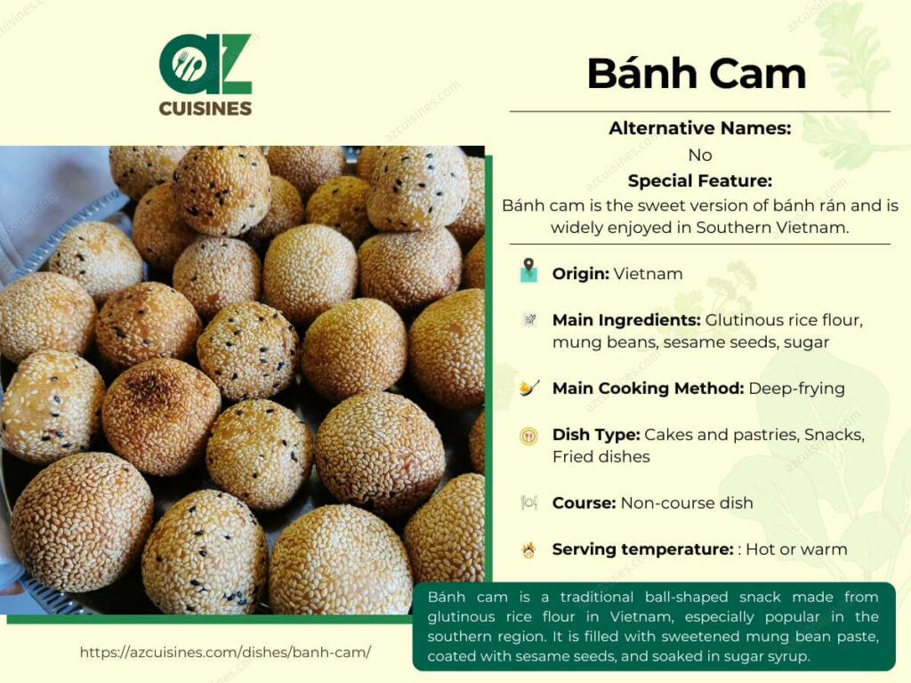 Banh Cam Infographic