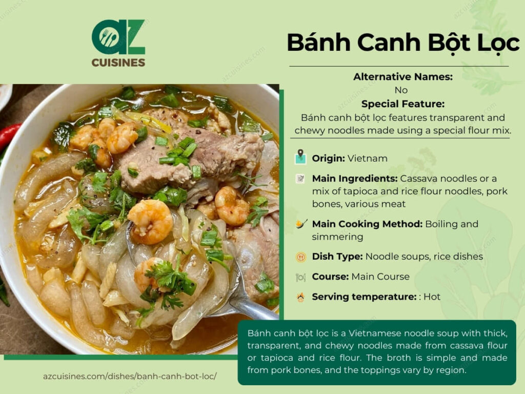Banh Canh Bot Loc Overview