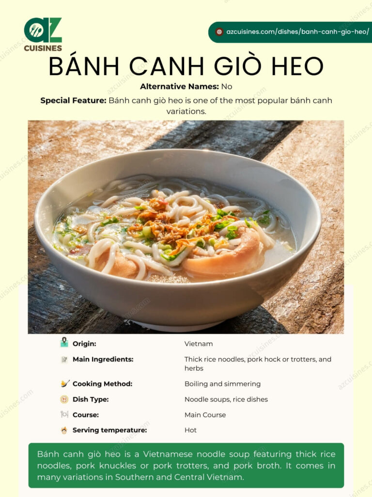 Banh Canh Gio Heo Overview