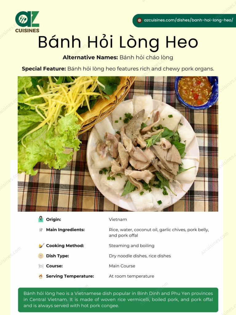 Banh Hoi Long Heo Overview