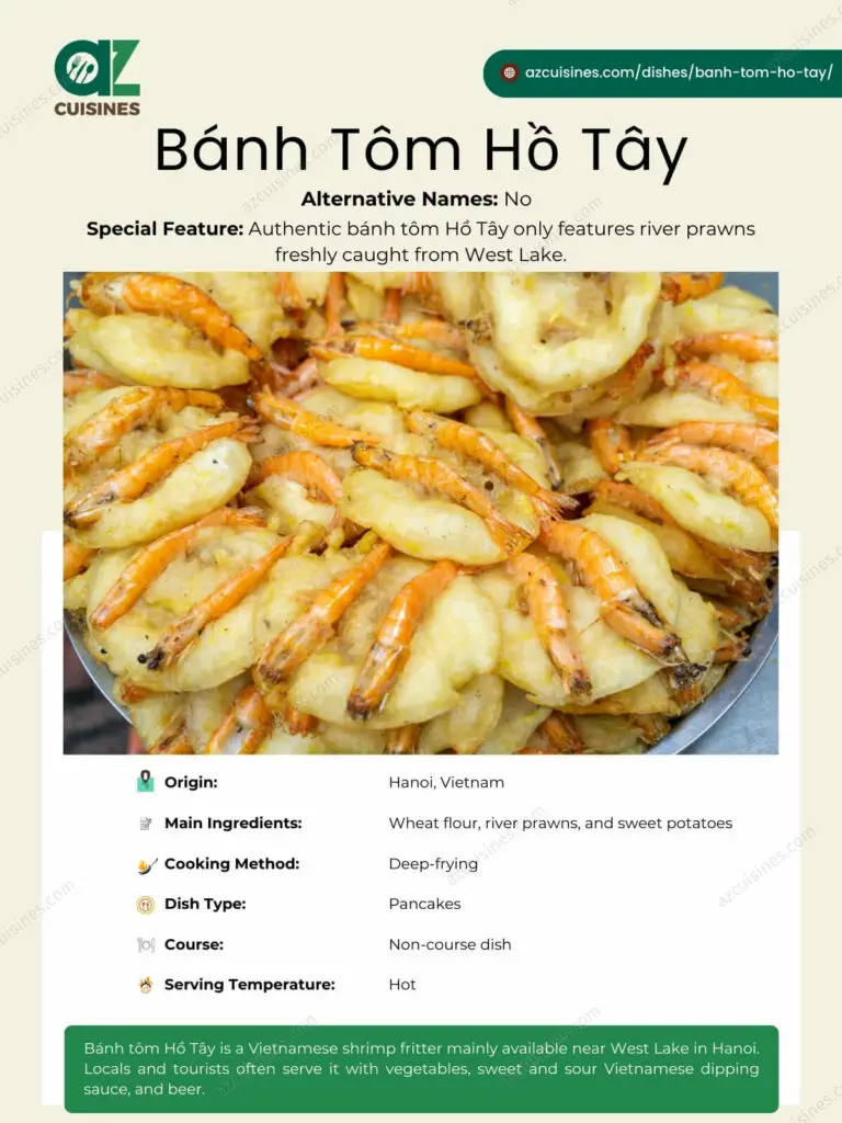 Banh Tom Ho Tay Infographic