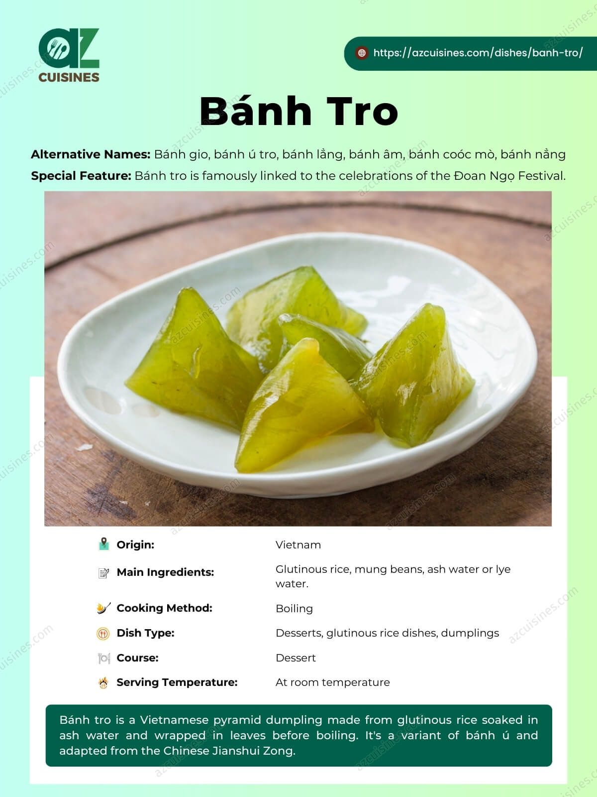 Banh Tro Overview
