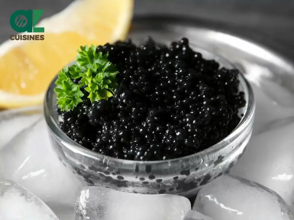 Caviar On Ice Cubes