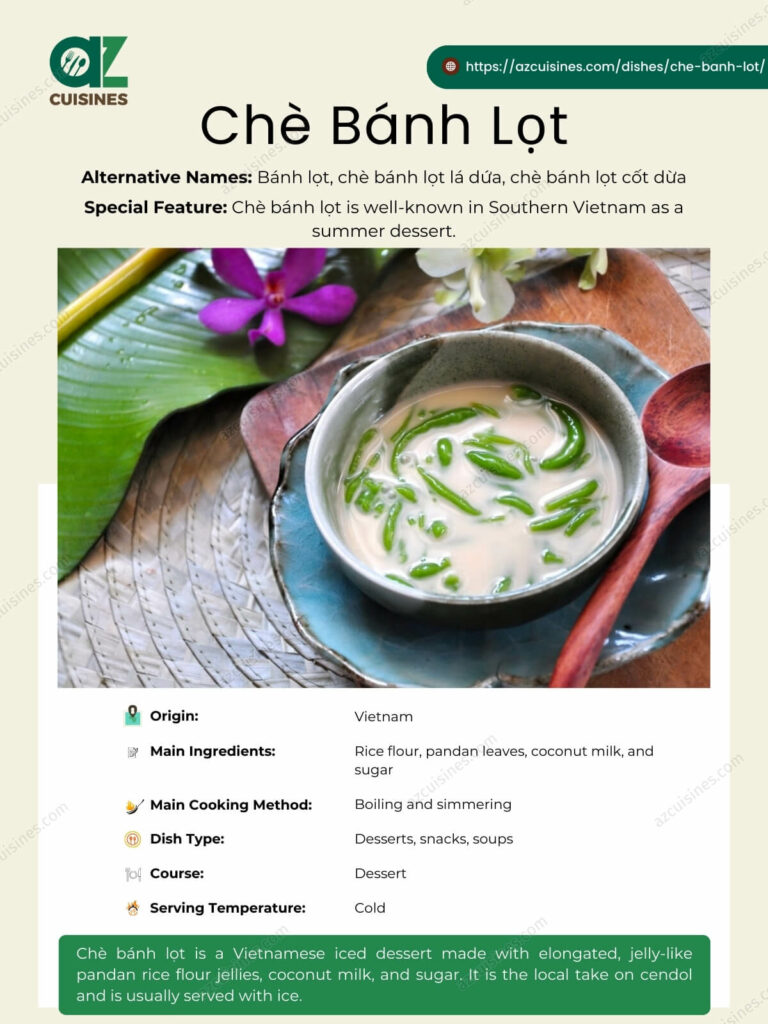 Che Banh Lot Infographic