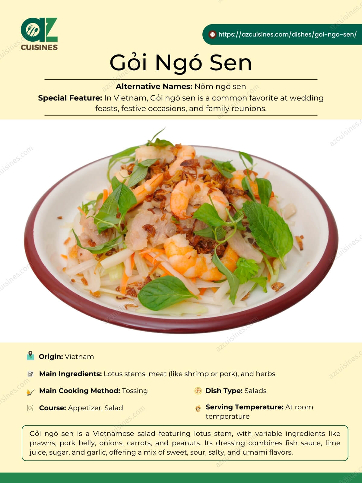 Goi Ngo Sen Overview