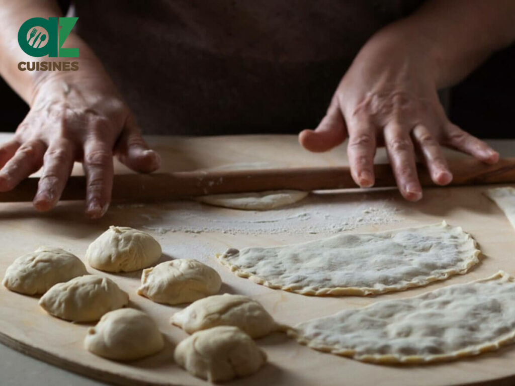 Hand-rolling Chebureki Dough