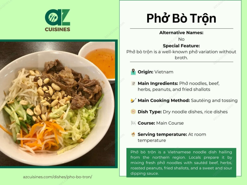 Pho Bo Tron Overview