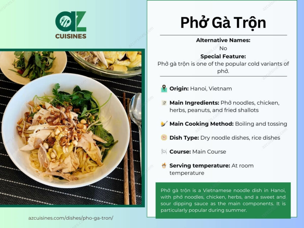 Pho Ga Tron Overview