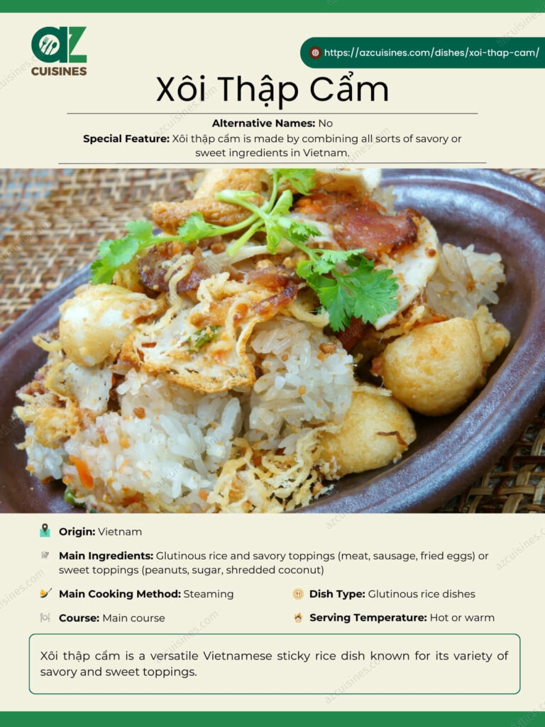 Xoi Thap Cam Infographic