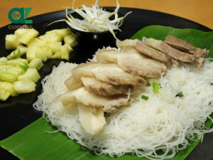 Banh Hoi with Pork Slices