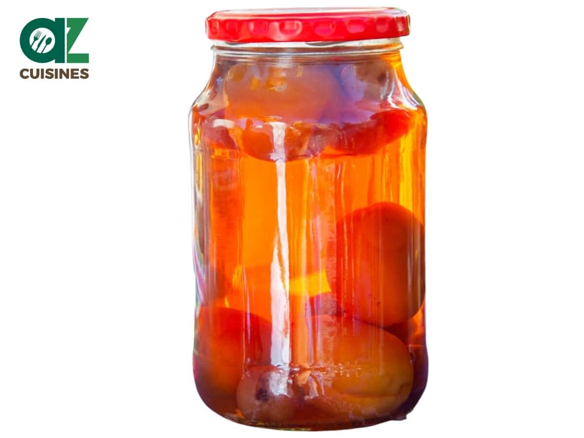 Glass Jar Fruit Kompot