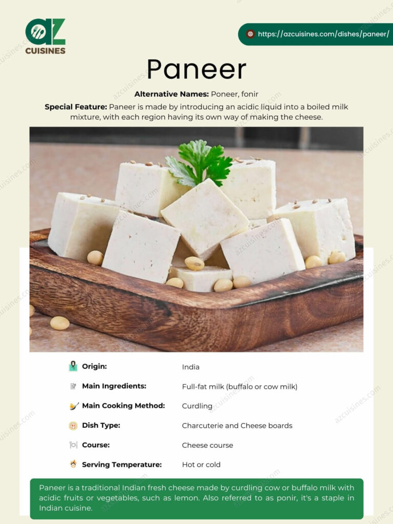 Paneer Infographic