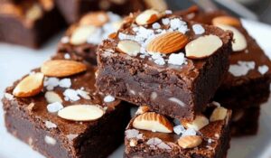 Roasted Almond and Sea Salt Brownies Recipe