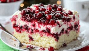 Christmas Cranberry Poke Cake Recipe
