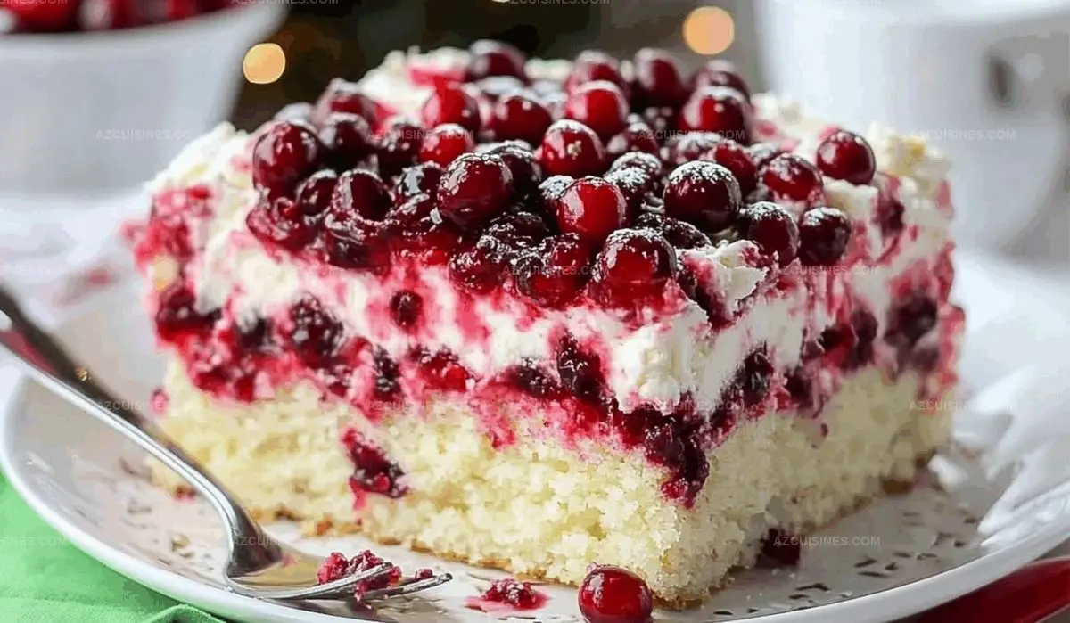 Christmas Cranberry Poke Cake Recipe