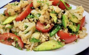 Crisp Cauliflower Medley with Zesty Dressing Recipe