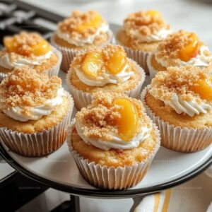 Peach Cobbler Cupcakes Recipe