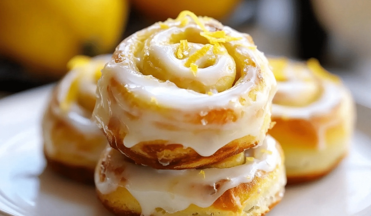 Lemon Rolls With Lemon Cream Cheese Glaze Recipe