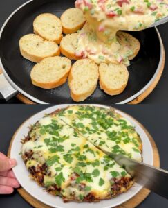 Egg and Veggie Baguette Delight Recipe