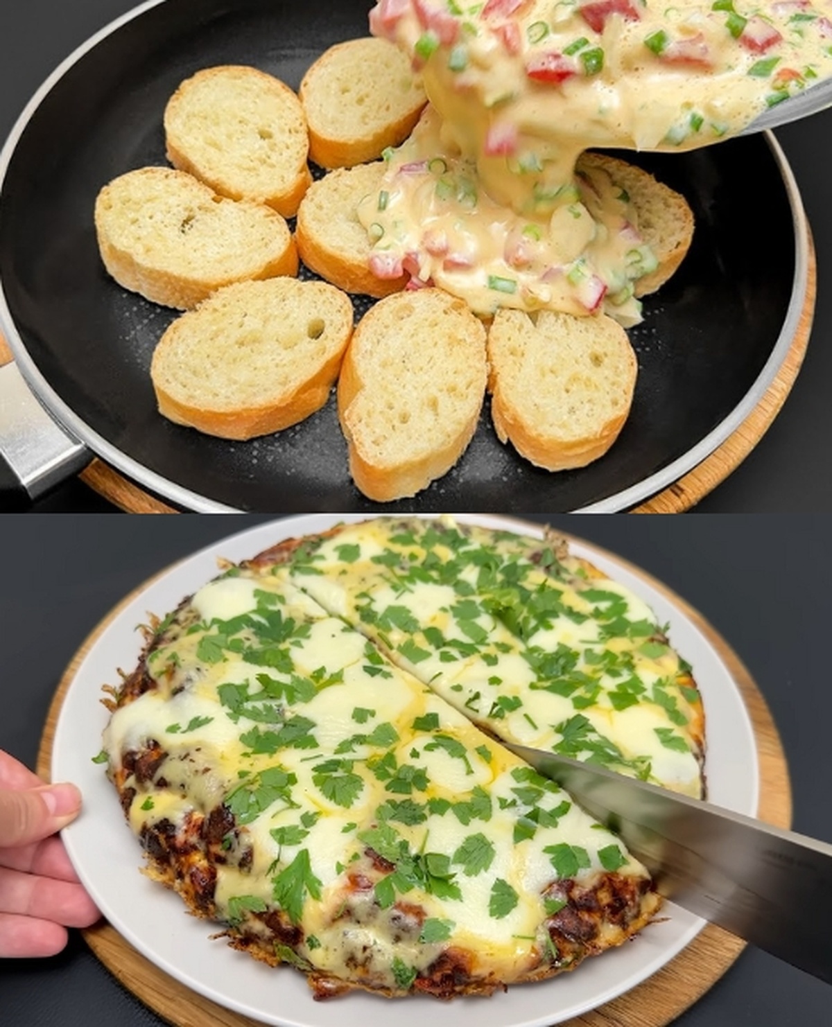 Egg and Veggie Baguette Delight Recipe