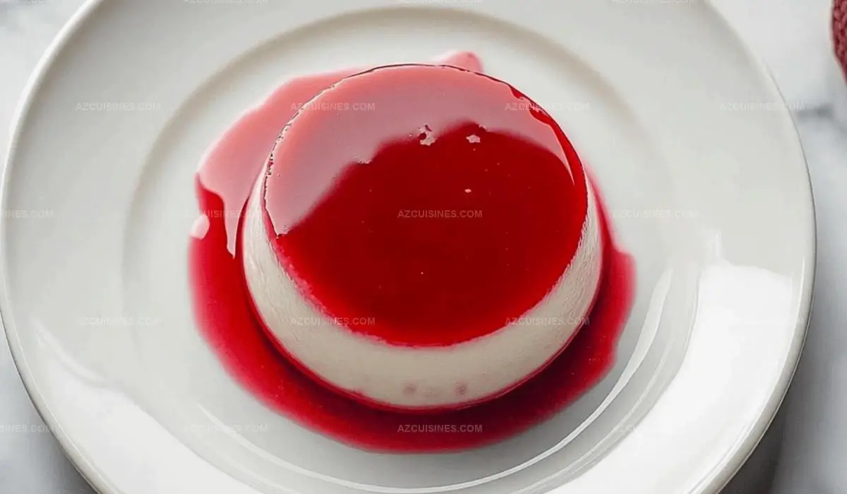 Panna Cotta with Strawberry Sauce Recipe
