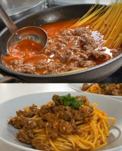 Classic Spaghetti with Hearty Meat Sauce Recipe