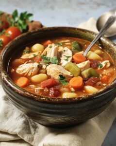 Chicken Minestrone Soup Recipe