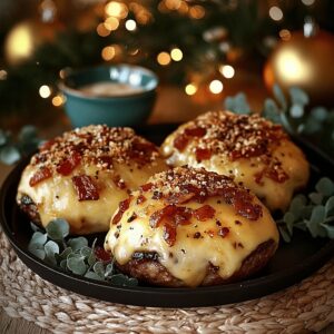 Garlic Parmesan Bacon Cheeseburger Bombs Recipe