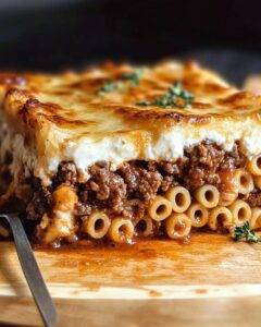 Pastitsio (Greek Beef Pasta Bake) Recipe