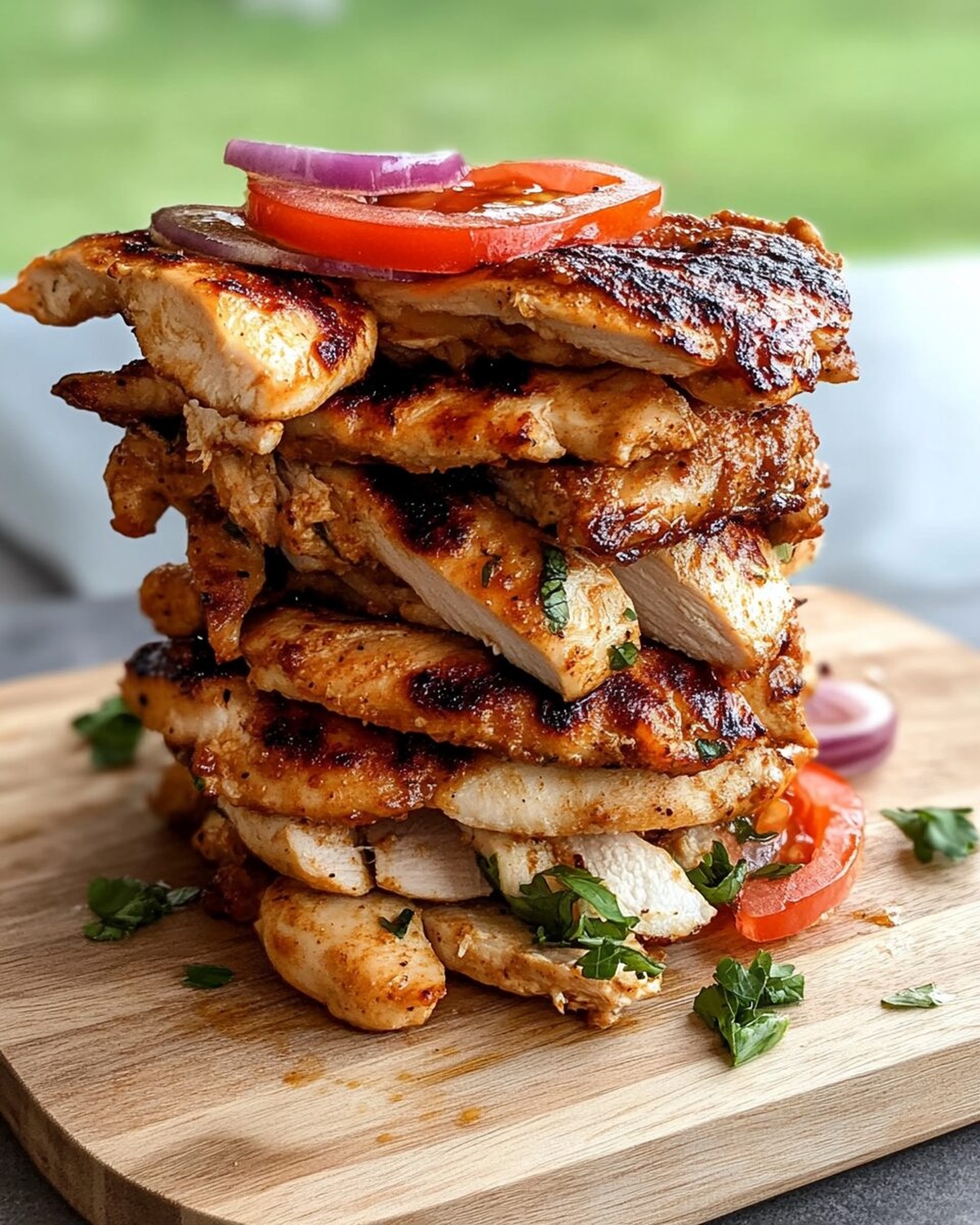 Oven-Baked Chicken Shawarma Tower with a Flavorful Twist Recipe