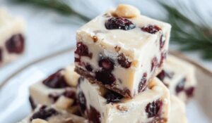 Cranberry Macadamia Nut Fudge Recipe