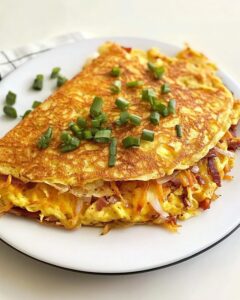 Western Hash Brown Omelet Recipe