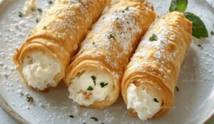 Italian Cream Stuffed Cannoncini Recipe