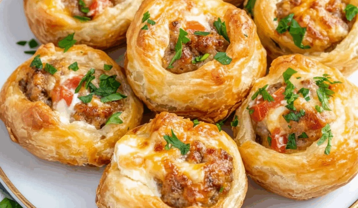 Rotel Sausage Cream Cheese Puffs Recipe