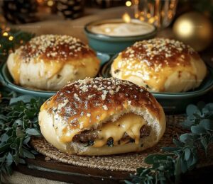 Garlic Parmesan Cheeseburger Bombs Recipe