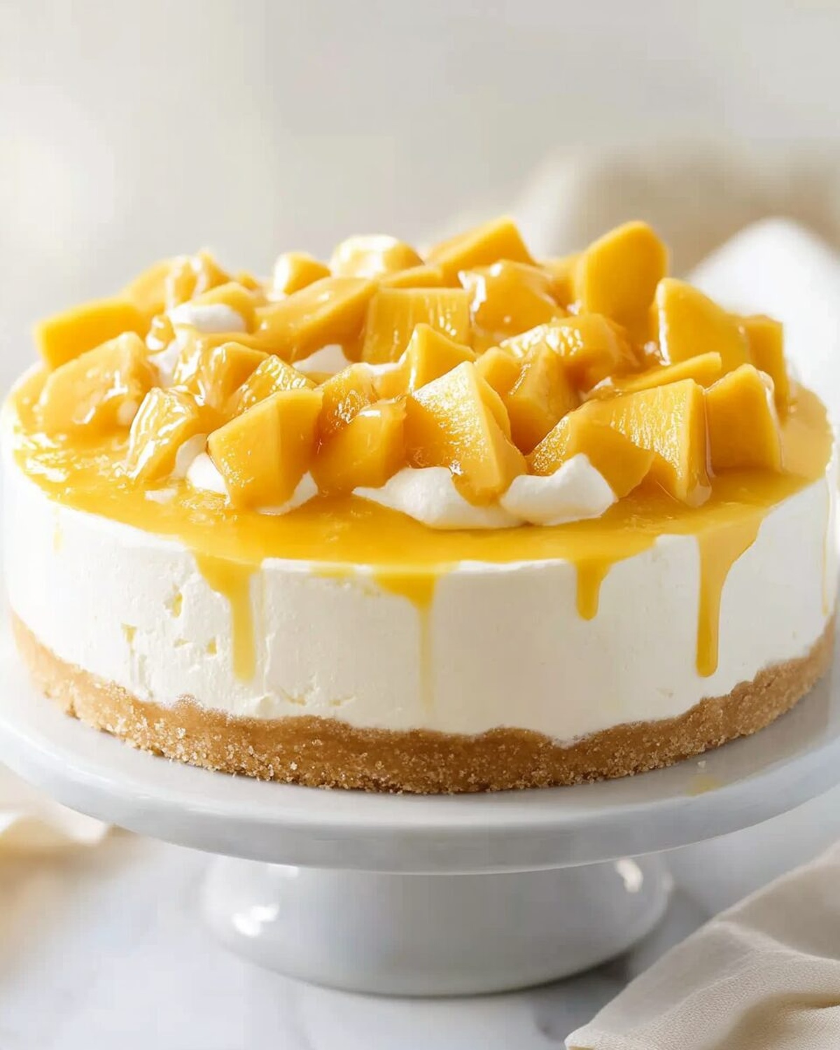 No Bake Mango Cheesecake Recipe