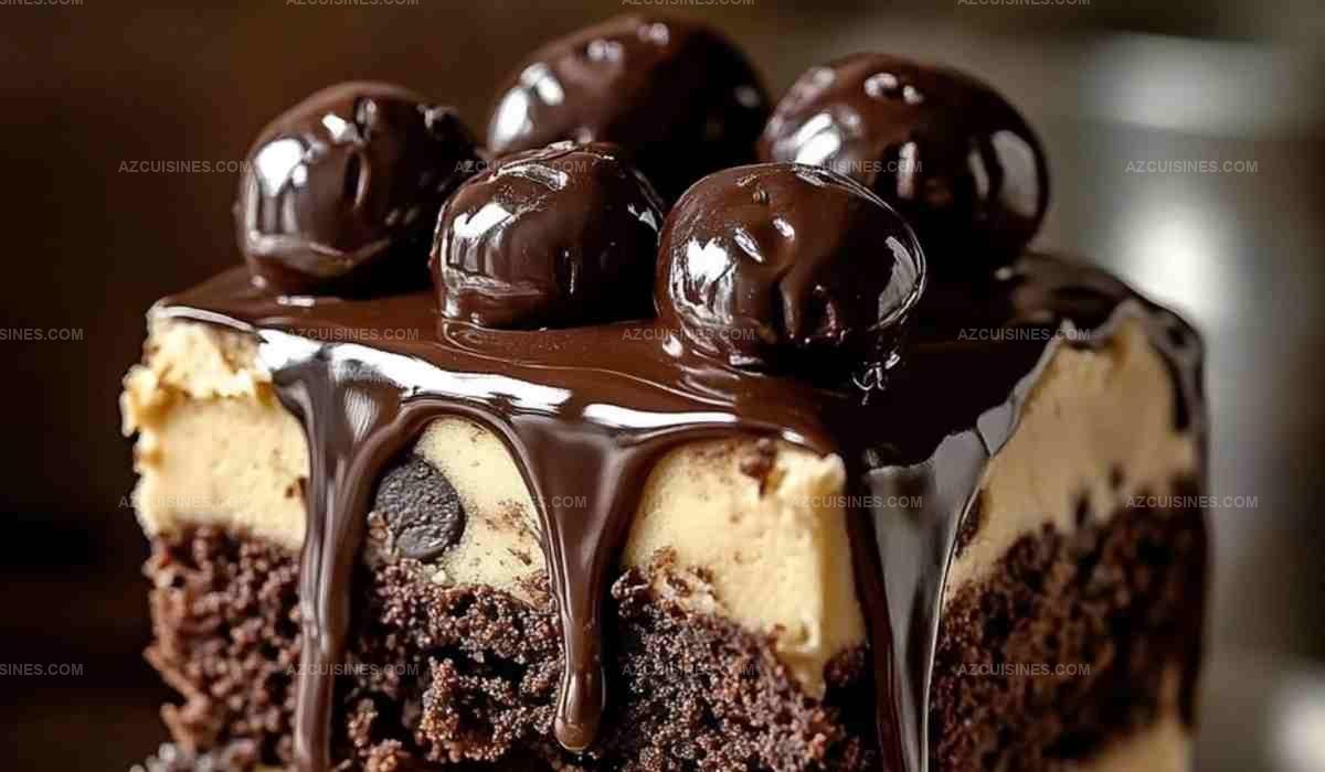 Cookie Dough Brownie Cake Recipe