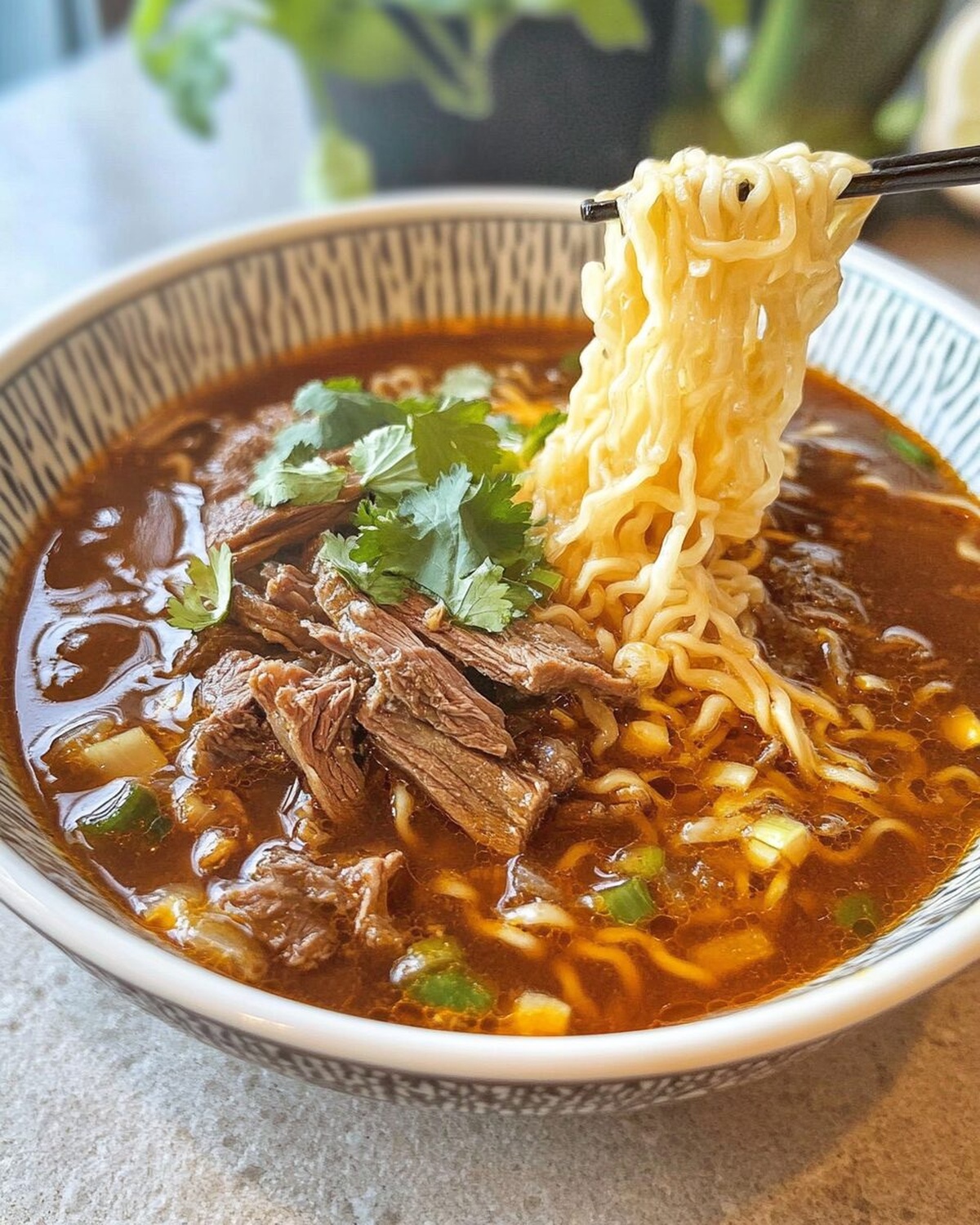 Savory Birria Ramen with Tender Beef and Rich Broth Recipe