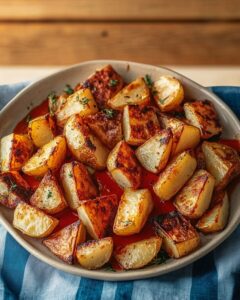 Crispy Oven-Roasted Patatas Bravas with Smoky Tomato Sauce & Aioli Recipe