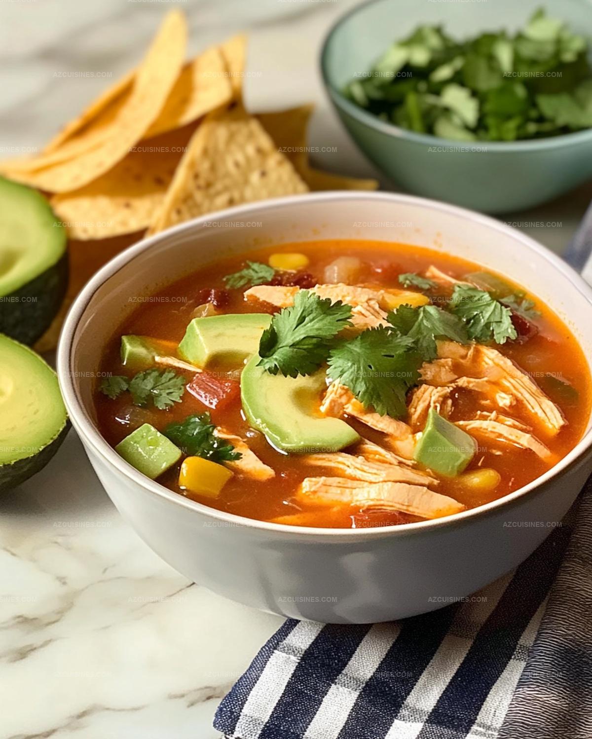 Instant Pot Chicken Tortilla Soup Recipe