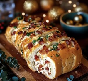 Chicken Bacon Ranch Stuffed Bread Recipe