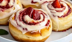 Strawberry Cheesecake Cinnabon Rolls Recipe