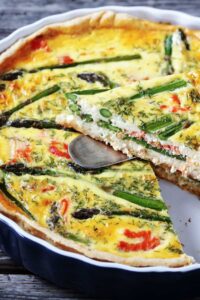 Salmon And Asparagus Quiche Recipe