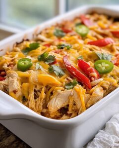 Fajita Chicken Casserole Recipe