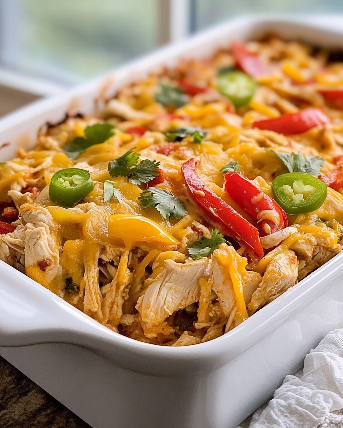 Fajita Chicken Casserole Recipe