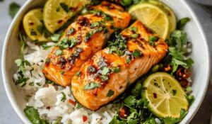 Sweet Chili Salmon Bowl Recipe