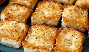 Parmesan Onion Squares Recipe