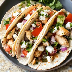 Mediterranean Chicken Tacos Recipe